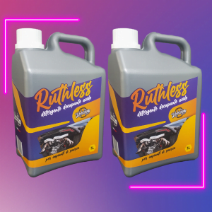 2 Taniche da 1000ml di detergente professionale per marmitte Ruthless
